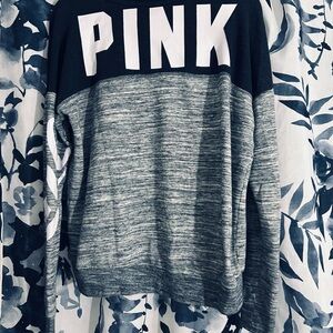PINK Victoria's Secret Black and Gray Sweater